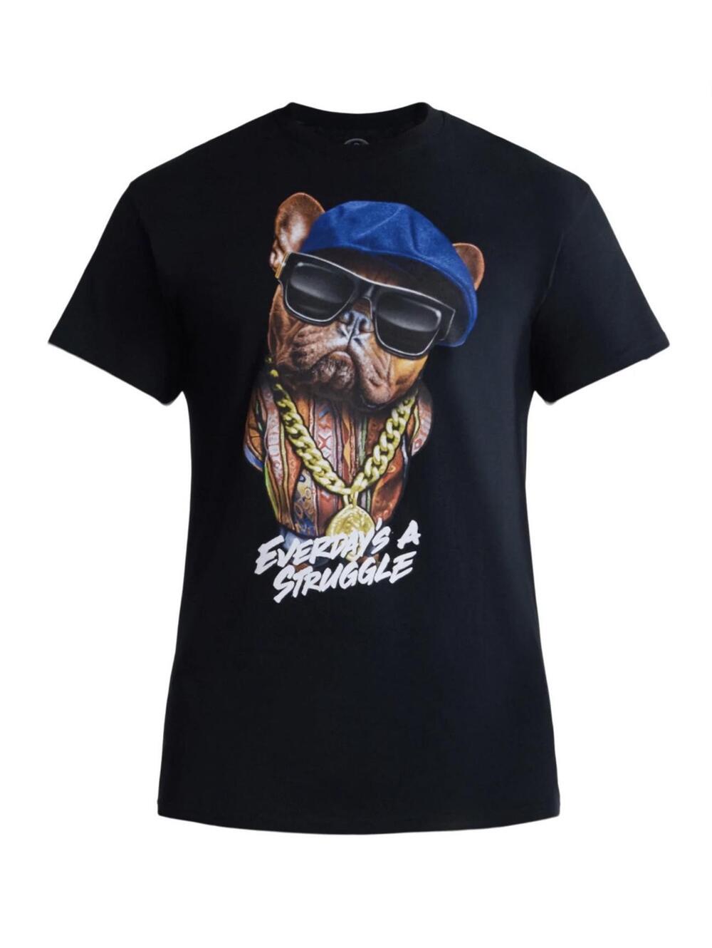#47 DOM Pug graphic tee everyday a struggle coogie look